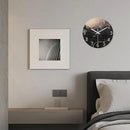 Large Wall Clocks Battery Operated 16 Inch Marble Glass Wall Clock for Living Room Black and Glod Wall Clock Silent Non Ticking by CozyNest Decor