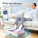 MERACH Vibration Plate Exercise Machine, Whole Body Workout Equipment for Women, Bluetooth and Silicone Pedal, Vibration Plate with Auto Mode, Vibrate Fitness Platform for Home by CozyNest Decor