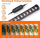 Standing Grow Lights for Indoor Plants,T10 Full Spectrum Vertical Grow Light Wide Illumination Area,16in-65in Adjustable Height Plant Light with Stand,3 Light Modes Floor Grow Light with Timer by GreenHaven Gardens