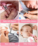 Baby Healthcare and Grooming Kit, Safety Newborn Nursery Baby Care Kit, with Hair Brush Comb, Nail Clipper, Thermometer, Pacifier Clip, Baby Registry Search, Baby Girl Boy Newborn Essentials by TinyTreasures Baby Boutique