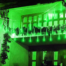 High Brightness 10 Tube 540 LED 20 Inch Meteor Shower Rain Lights Cascading Falling Rain Outdoor Lights for Christmas Roof Eaves Tree Decoration Icicle Raindrop by GreenHaven Gardens