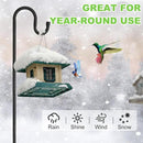 Bird Feeder Pole, 78" Shepherds Hooks for Outdoor, Hummingbird Feeders Stand Heavy Duty with Stable 5-Prong Base, Hanging Plant Shepherd Hook Hanger Stick for Outside Garden Yard Wedding by GreenHaven Gardens