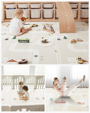 Baby Play Mat 47x47 Foldable Baby Play Mat for Playpen 50x50 Playpen Mat Reversible Foam Play Mat for Baby to Play on Floor 0.4" Crawling Baby Girl Play Mat for 50x50 Playpen(47 * 47 * 0.4) by TinyTreasures Baby Boutique