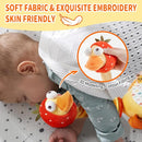 Jollybaby Plush Talking Singing Dancing Musical Strawberry Duck Toy for Toddlers 1-3 Just Like Cactus Toy, Music Mimicking Interactive Toys for Crawling Kids, Sensory Gift for Baby 0-6-12 Month by TinyTreasures Baby Boutique