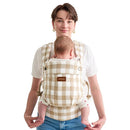 Momcozy Baby Carrier with Natural Cotton Linen, Built to Last, Ergonomic Design, Lightweight and Comfortable, Hands-Free for Moms&Dads, Brown Checkerboard by TinyTreasures Baby Boutique