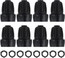 8pcs Garden Hose Adapter, 3/4'' Faucet Convert to 1/2'' Drip Irrigation Tubing, Drip Irrigation Hose Connectors for Outdoor Watering, Fittings with 8pcs Rubber Washers (1 Barb) by GreenHaven Gardens