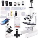 Microscope for Kids & Adults,40X-2000X Magnification.Equiped with Slides Set & Phone Adapter,Suitable for Students School Labs and Home Education(White) by TinyTreasures Baby Boutique