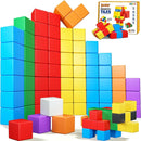 Magnetic Blocks,32PCS Magnetic Building Blocks for Toddlers Age 3-5 Magnet Cubes Toys STEM Educational Sensory Montessori Toys 1-3 Christmas Birthday Gifts for Kids Ages 3 4 5 6 Year Old Boys Girls by TinyTreasures Baby Boutique