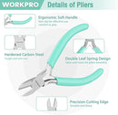 WORKPRO Jewelry Pliers Set, 3 Pack Jewelry Making Tool Kit Includes Mini Needle Nose Plier/Chain Nose Plier, Round Nose Plier and Wire Cutter for Jewelry Repair, DIY Crafts, Jewelry Making Supplies by TinyTreasures Baby Boutique