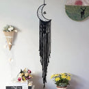 MOONFLY Black Moon Dream Catcher with Handmade Crystal Stone Design Woven Cotton Dream Catchers Boho Macrame Wall Hanging Home Decoration Ornament Craft Gift (Black Crystal Stone Moon) by CozyNest Decor
