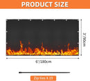 Grill Heat Shield and Deck Protector Mat, Fireproof BBQ Backing Screen for Fence and Railing Heavy Duty Black 3'x6' by GreenHaven Gardens