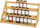 Bamboo Tiered Spice Rack, for Countertop Spice Organizer for Pantry Spice Shelf Organizer Kitchen Spices Rack by CozyNest Decor