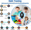 Kids Waterproof Smart Watch Gift for Boys Ages 3-12, 32 Puzzle Games, HD Touchscreen, Dual Camera, Vedio Pedometer Music Player, Kids Watch Toy Birthday Gifts for Boys Ages 5 6 7 8 9 10 (Black) by TinyTreasures Baby Boutique