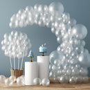 RUBFAC 129pcs Clear Balloons Different Sizes 18 12 10 5 Inches for Garland Arch, Transparent Balloon for Birthday Baby Shower Wedding Party Decoration by TinyTreasures Baby Boutique