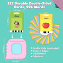 Talking Flash Cards for Toddlers 1-3, Educational Toddler Toys for 1 2 3 4 5 Years Old Girls Birthday Gift Idea, Montessori Learning Toy for Toddlers, Autism Sensory Toys, Pocket Speech Therapy Toy by TinyTreasures Baby Boutique