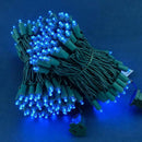 200 Count Blue Wide Angle LED Christmas Lights, 66 ft Green Wire UL Certified Commercial Grade 5mm Holiday String Light Set (Blue) by CozyNest Decor