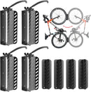 Bike Wall Mount Vertical, Swivel Bike Hangers For Garage, Bike Rack Garage Wall, Bicycle Hooks, Garden Indoor Outdoor Storage, All Metal (4Pack) by GreenHaven Gardens