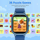 Kids Waterproof Smart Watch Boys Gift Age 3-12 with 39 Game HD Touch Screen Music Player Video Camera Pedometer Alarm Clock Birthday Gift for 6 7 8 9 Year Olds Blue by TinyTreasures Baby Boutique