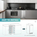 EUHOMY Beverage Refrigerator 15 Inch, Under Counter 127 Can Beverage Fridge with Stainless Steel Door, Beverage Cooler Built-in and Undercounter Drink Fridge - Soda Cola by CozyNest Decor