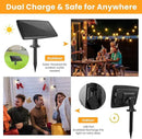 104FT(98+6) Solar String Lights Outdoor Waterproof, Solar Powered Patio Light with 30+2 Dimmable S14 Edison Bulbs Shatterproof & Remote Control, Solar String Lights for Outside Garden Backyard by GreenHaven Gardens
