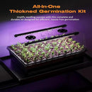120-Cell Self-Watering Seed Starter Tray with Grow Light, Seed Starter Kit with 4.07” Humidity Dome, Indoor Seedling Starter Tray, Seed Starting Tray for Plant Germination, Seeds Growing by GreenHaven Gardens