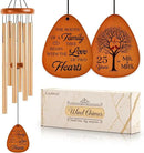 25th Wedding Anniversary Wind Chime, Happy 25th Anniversary Romantic Gifts for Couple, Parents, Wife, Husband, Friends, Sliver Anniversary's Keepsake Gifts Ideas-Large 36'' by CozyNest Decor