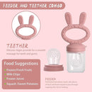 WAJIAYON Baby Breastmilk Popsicle Molds & Baby Fruit Feeder (2 Pack), Baby Food Freezer Tray Storage Containers, Silicone Teething Pacifier Feeder and Teether for Babies,Baby Feeder-Pink by TinyTreasures Baby Boutique