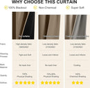 NICETOWN 100% Blackout Curtains for Bedroom 63 Inches Long, Thermal Insulated Room Darkening Window Drapes Grommet for Living Room Energy Saving Thermal Curtain, 2 Panels, 42 x 63 Inch, Khaki by TinyTreasures Baby Boutique