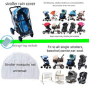 Stroller Rain Cover Baby Mosquito Net Universal Weather Shield Bug Net for Jogging Stroller Pushchair Buggy Pram Protect Baby from Rain Insect Wind Bug Snow Fly Shade Shield Netting Plastic by TinyTreasures Baby Boutique