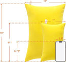 NTBAY Toddler Pillows, Down Alternative 13"x18" Pillows, Machine Washable - Soft and Breathable Travel Small Pillow for Sleeping, Ideal for Daycare, Crib, Cot, Yellow by TinyTreasures Baby Boutique