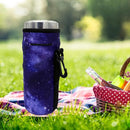 Neoprene Sleeve, Portable Insulator Bottle Cover with Drawstring for 18-20 Oz Water Bottle (Purple) by TinyTreasures Baby Boutique