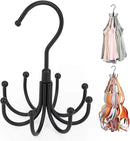 ZEDODIER Tank Top Hanger, Rotatable Bra Organzier for Closet, Max 24 Storage Capacity Sport Bra Holder, Metal Space Saving Closet Organizers and Storage, Black by CozyNest Decor
