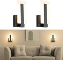 Joosenhouse Modern LED Wall Sconces Up and Down Wall Mount Light Black 3000K Warm White Wall Lights Set of 2, Indoor Wall Lighting for Hallways, Bedrooms, Hallways, Living Room Indoor Wall Lights by CozyNest Decor