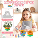deAO Pottery Wheel for Kids Complete Painting Set for Beginners Mini Pottery Wheel Kit with Air Dry Clay Tools, Arts & Crafts Clay Wheel Toys Birthday Gifts for Girls Boys Age 3+ (Red) by TinyTreasures Baby Boutique