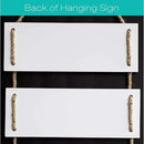 EXCELLO GLOBAL PRODUCTS Large Hanging Wall Sign: Rustic Wooden Decor (Home, Family, Love, Laugh, Live, Happiness) Hanging Wood Wall Decoration (11.75" x 32") by CozyNest Decor