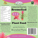 Professional Liquid Bromeliad Fertilizer by EZ-gro | 3:1:2 Ratio of Concentrate Indoor Plant Fertilizer for Your Bromeliads Live Plant | 8 oz Bottle by GreenHaven Gardens