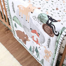 The Peanutshell 3 Piece Baby Crib Bedding Set for Boys - Newborn, Infant & Toddler Nursery Bed Set Decor with Fitted Crib Sheet, Dust Ruffle Comforter - Woodland Camo by TinyTreasures Baby Boutique