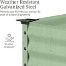 Best Choice Products 48x24x30in Galvanized Raised Garden Bed, Metal Elevated Planter Box, Vegetable Garden for Backyard, Patio, Balcony - Sage Green by GreenHaven Gardens