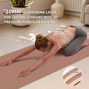Yoga Mat Non Slip Anti-tear,extra thick-2/5 inch（10MM）High Resiliency Professional POE Yoga Mats for Women Men Kids,72"x24"inch,Workout, Yoga, Pilates and Floor Exercise, with Carrier Strap by TinyTreasures Baby Boutique