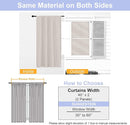 Simplebrand Ava Natural Blackout Curtains for Bedroom 63 Inch Length 2 Panels Set, Solid Thermal Insulated Energy Saving Rod Pocket Window Treatment Curtains Blackout Drapes, W40 x L63 Inch, Natural by TinyTreasures Baby Boutique