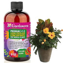 Premium Liquid Tropical Plants Plant Fertilizer - 3-1-2 Concentrate for Indoor Plants and Flowers by Gardenera | Organic Plant Food for Tropical Plants - 8oz by GreenHaven Gardens