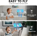UranHub Drones for Kids, Mini Drone with 5 Lighting Modes, 22-Min Flight Time RC Drone with 2 Batteries/2 Takeoff Options/3D Flip/3-Speed/Propeller Protection Cover, etc, Gift for Kids (Blue) by TinyTreasures Baby Boutique