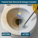 Pumice Stone Toilet Bowl Cleaner,16.7Inch Toilet Pumice Stone with Handle Cleans Hard Water Ring Calcium Buildup&Stains for Toilet Bath Kitchen Household Cleaning（Black by CozyNest Decor