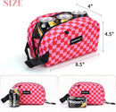 Cerbonny Small Cooler Bag Freezable Lunch Bag for Work School Travel, Leak-proof, Insulated, Waterproof, Portable, Pink Checkerboard, 2.5L by TinyTreasures Baby Boutique