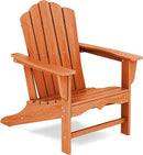KINGYES HDPE Adirondack Chair, Classic All-Weather Adirondack Chair, Orange by GreenHaven Gardens
