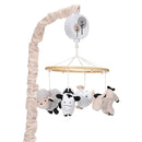 Lambs & Ivy Baby Farm Animals Musical Baby Crib Mobile Soother Toy by TinyTreasures Baby Boutique