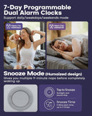 Dekala Sunrise Alarm Clock for Heavy Sleepers, Smart App Control, Bluetooth Speaker, Wake up Light Sunrise Sunset Simulation, White Noise Sound Machine, Night Light for Bedrooms Kids Adults by TinyTreasures Baby Boutique