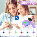 goopow Mini Karaoke Machine Speaker for Kids Adults, Portable Bluetooth Microphone Song Toys with LED Light, Best Chritmas Birthday Festival Gift for 3 4 5 6 7 8+ Year Old Girls Boys (Purple-2MIC) by TinyTreasures Baby Boutique