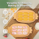 Haakaa Baby Popsicle Mold - Baby Food Maker & Breastmilk Teething Freezer Tray - BPA Free Silicone-Orange by TinyTreasures Baby Boutique