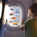 Window Clings Stickers for Kids Window Gel Clings Decals Thick Gel Clings Toddlers and Adults Classroom Home Nursery Airplane Birthday Party Supplies (City Transportation) by CozyNest Decor